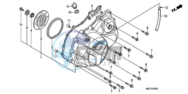 RIGHT CRANKCASE COVER