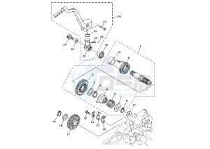 YZ F 250 drawing STARTER MY01