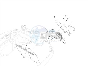 GTV 300HPE SEI GIORNI IE E4 ABS (NAFTA) drawing Rear cover - Splash guard