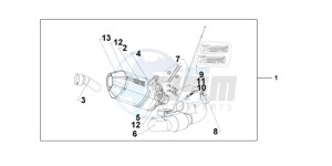 CBR1000RRB drawing TITANIUM SLIPON EXHAUST CBR1000