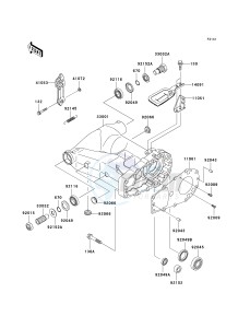 KVF 650 B [PRAIRIE 650 4X4 ADVANTAGE CLASSIC] (B2) [PRAIRIE 650 4X4 ADVANTAGE CLASSIC] drawing SWINGARM