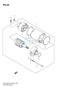 GSX1250FA (E28-E33) drawing STARTING MOTOR