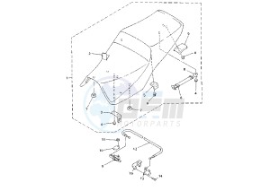 FZS FAZER (FZS600S) 600 drawing SEAT