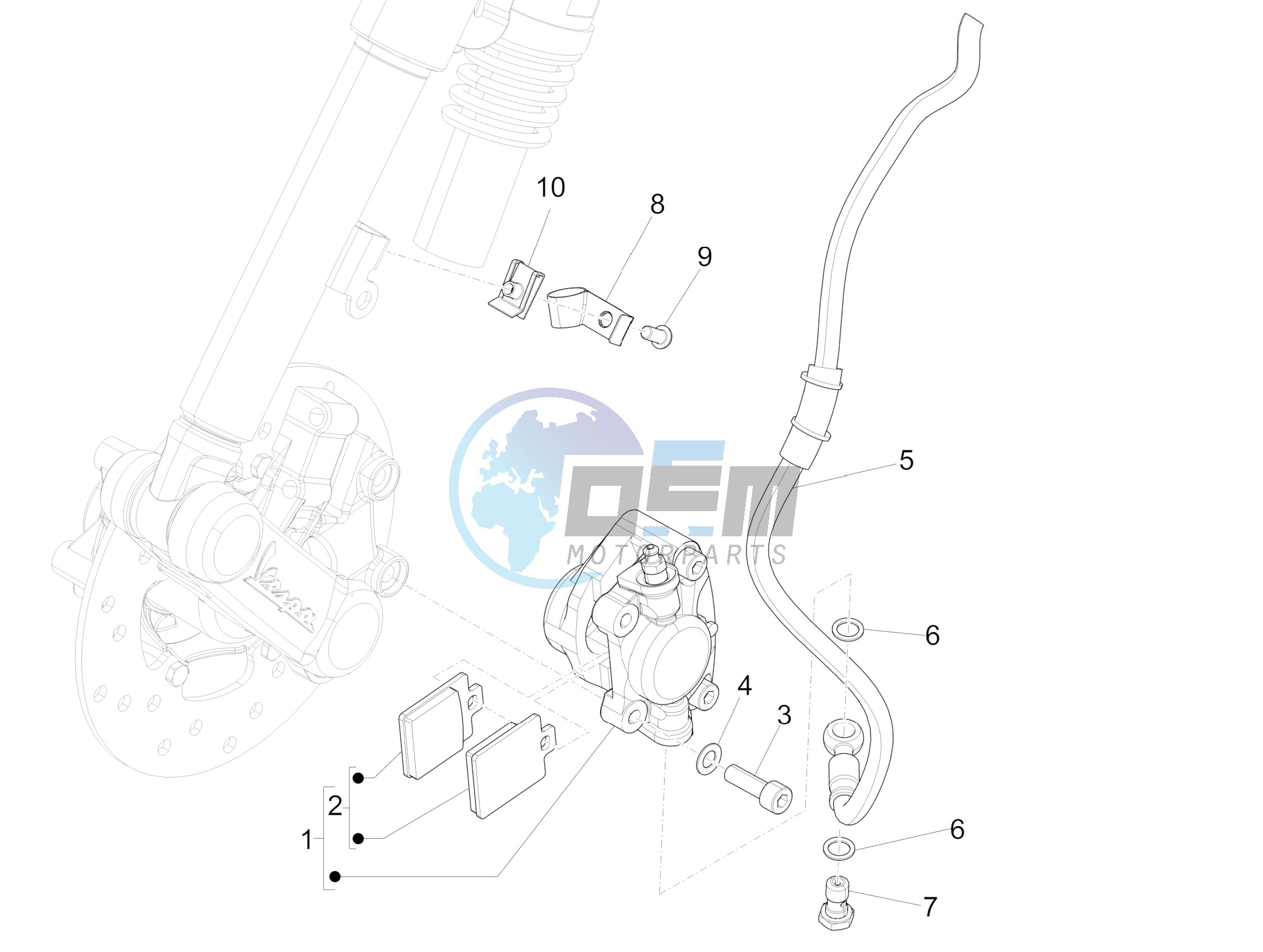 Brakes pipes - Calipers