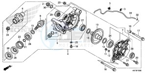 TRX420FA6F TRX420F Australia - (U) drawing REAR FINAL GEAR