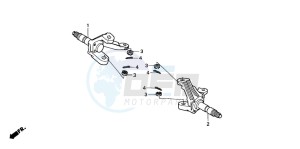 TRX250 TRX250 FOURTRAX drawing KNUCKLE