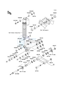 KX250F KX250-N2 EU drawing Suspension