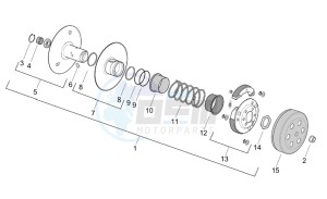 SR 50 IE-Carburatore 50 drawing Clutch