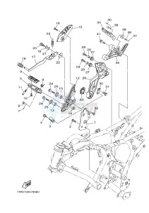 MT07A MT-07 ABS 700 (BU21) drawing STAND & FOOTREST 2