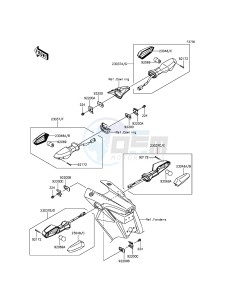 Z800 ZR800CDS UF (UK FA) XX (EU ME A(FRICA) drawing Turn Signals