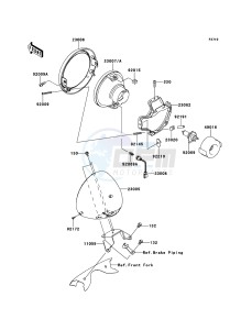 VN1700_CLASSIC_TOURER_ABS VN1700DBF GB XX (EU ME A(FRICA) drawing Headlight(s)