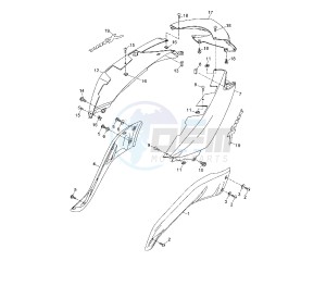 YP R X-MAX 125 drawing REAR BODY