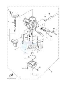 YB125 (2CS8) drawing CARBURETOR