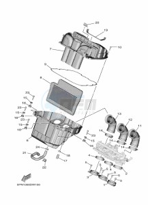 MT-09 MTN890 (B7NC) drawing INTAKE 2