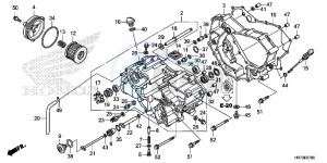 TRX420FA5F TRX420F Europe Direct - (ED) drawing FRONT CRANKCASE COVER