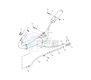 TZR 50 drawing EXHAUST