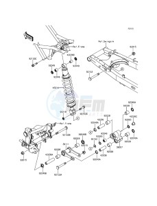 KLX150L KLX150EEF XX (EU ME A(FRICA) drawing Suspension/Shock Absorber