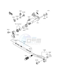 Z800 ZR800AFF FR GB XX (EU ME A(FRICA) drawing Gear Change Mechanism