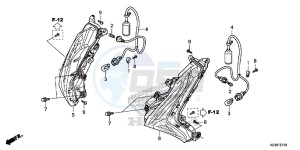 SH125E SH125 E drawing FRONT WINKER