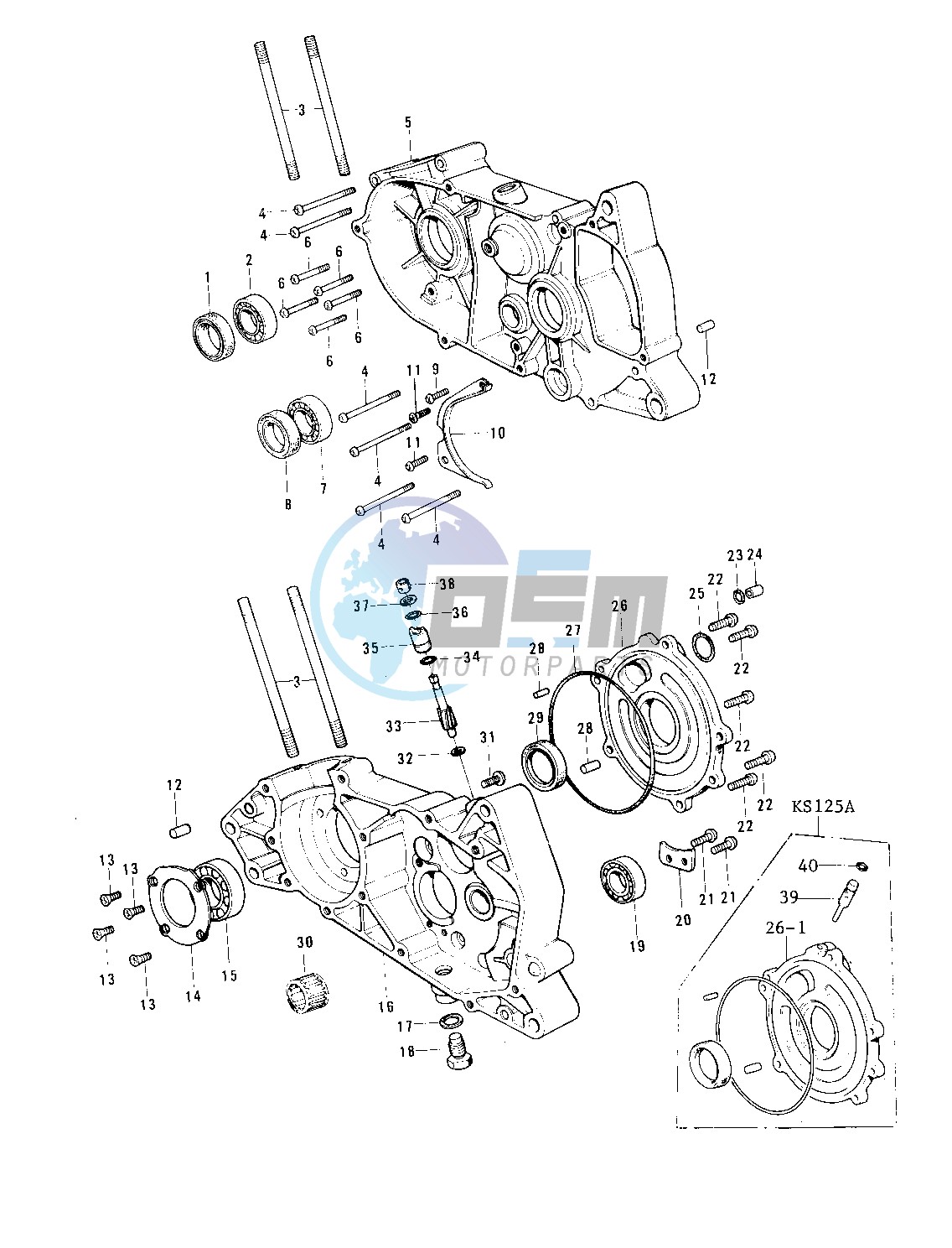 CRANKCASE -- 74-75- -