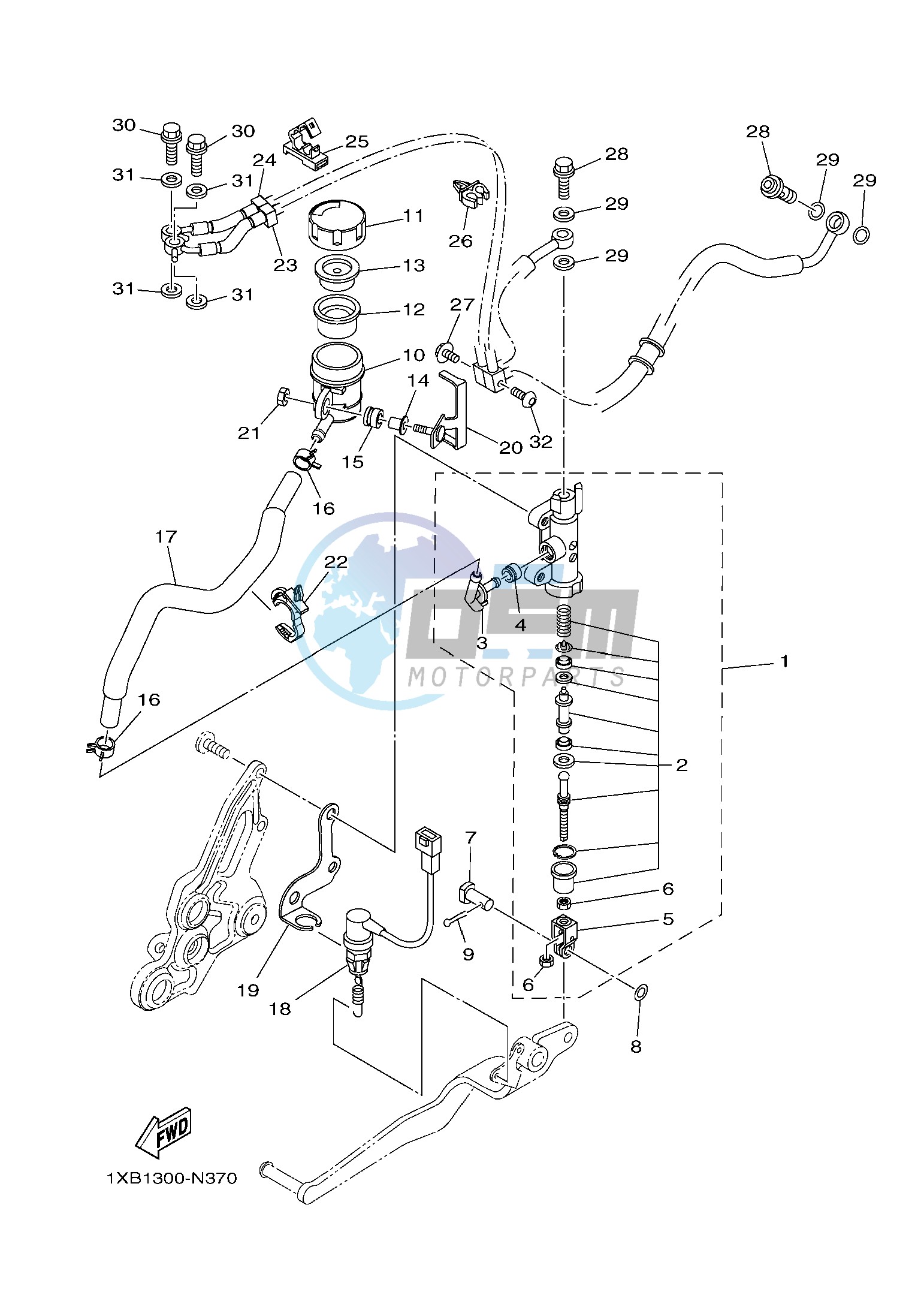 REAR MASTER CYLINDER