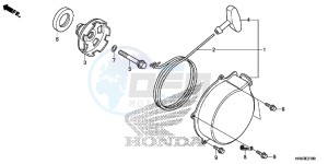 TRX500FM1F TRX500FM Europe Direct - (ED) drawing RECOIL STARTER