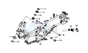 GTS 125 EVO drawing FRAME