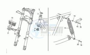 GT 1000 drawing Front shock abs.,1st series