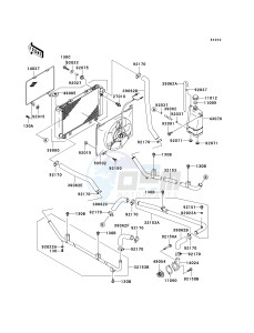 KAF 620 E [MULE 3010 4X4] (E1-E5) [MULE 3010 4X4] drawing RADIATOR