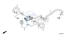 CBF1000A9 France - (F / ABS CMF) drawing AIR INJECTION CONTROL VALVE