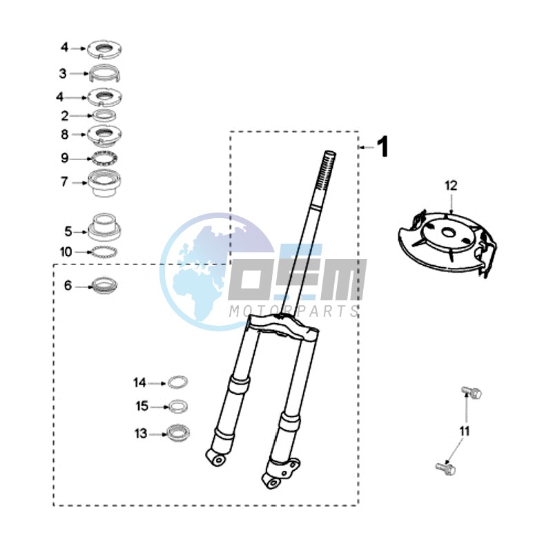 FRONT FORK / STEERINGHEAD