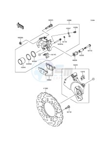 Z800 ZR800CFF UF (UK FA) XX (EU ME A(FRICA) drawing Rear Brake