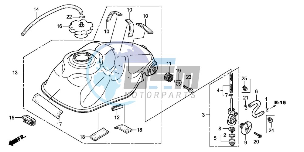 FUEL TANK (TRX300EX'07,'08)