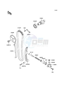 KLF300 4x4 KLF300-C17 EU GB drawing Camshaft(s)/Tensioner