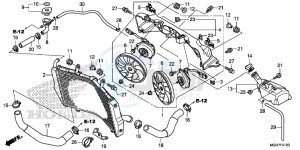 VFR1200XLF CrossTourer - VFR1200X 2ED - (2ED) drawing RADIATOR