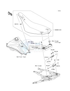 KSF 450 B [KFX450R MONSTER ENERGY] (B8F-B9FB) B8F drawing SEAT