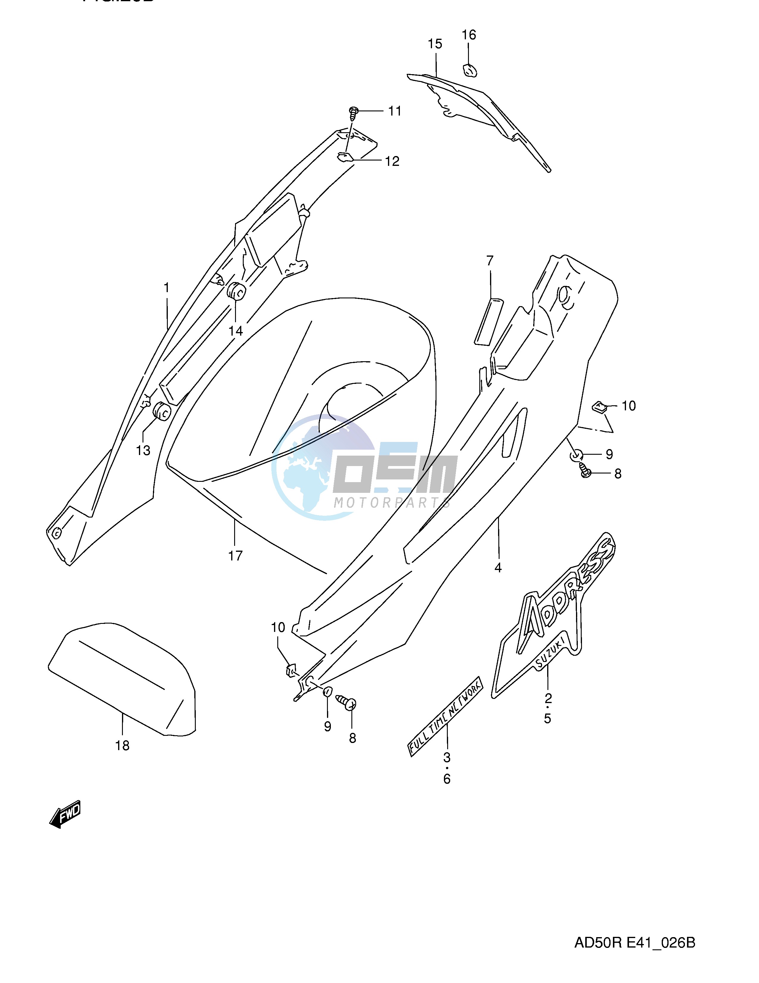 FRAME COVER (MODEL M E41,P9,E94)