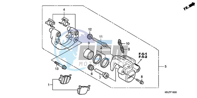 REAR BRAKE CALIPER