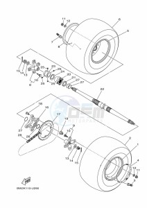 YFZ450R YFZ45YSSK (BW2L) drawing REAR WHEEL