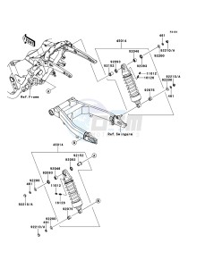 VN1700_CLASSIC_TOURER_ABS VN1700DBF GB XX (EU ME A(FRICA) drawing Suspension/Shock Absorber