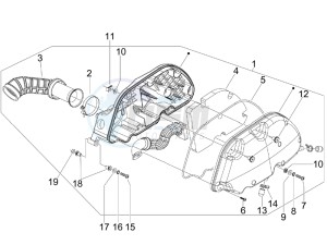 GTS 300 ie ABS E4 (EMEA) (EN, EU) drawing Air filter