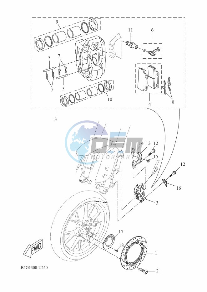 FRONT BRAKE CALIPER