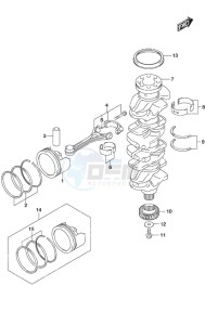 DF 200AS drawing Crankshaft