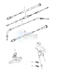 KZ 750 E (E1) drawing CABLES -- 80 KZY 50-E1- -