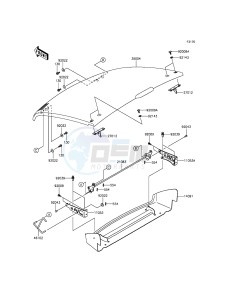 MULE 610 4x4 KAF400AGF EU drawing Fenders