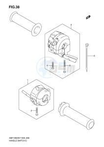 GSF1250 (E2) Bandit drawing HANDLE SWITCH