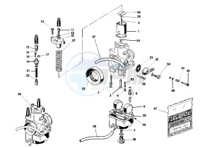 MITO EVOL.125 drawing CARBURETOR