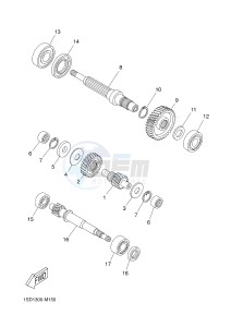 YP400R X-MAX 400 X-MAX (1SD7 1SD7 1SD7) drawing TRANSMISSION