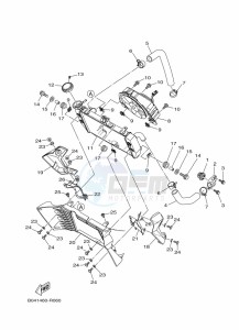 MT-25 MTN250-A (B2E2) drawing RADIATOR & HOSE