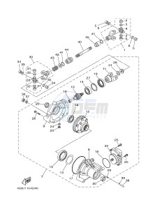 YFM450FWAD YFM45FGPD GRIZZLY 450 EPS (1CTP 1CTR 1CTS) drawing FRONT DIFFERENTIAL